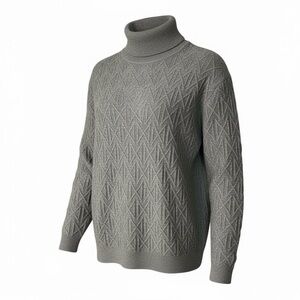 Gray Patterned Sweater